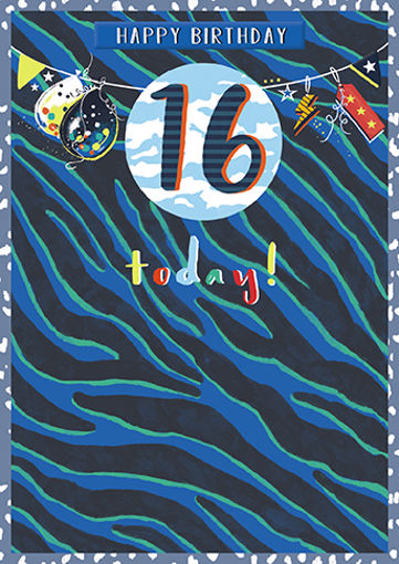 Picture of 16 TODAY BIRTHDAY CARD
